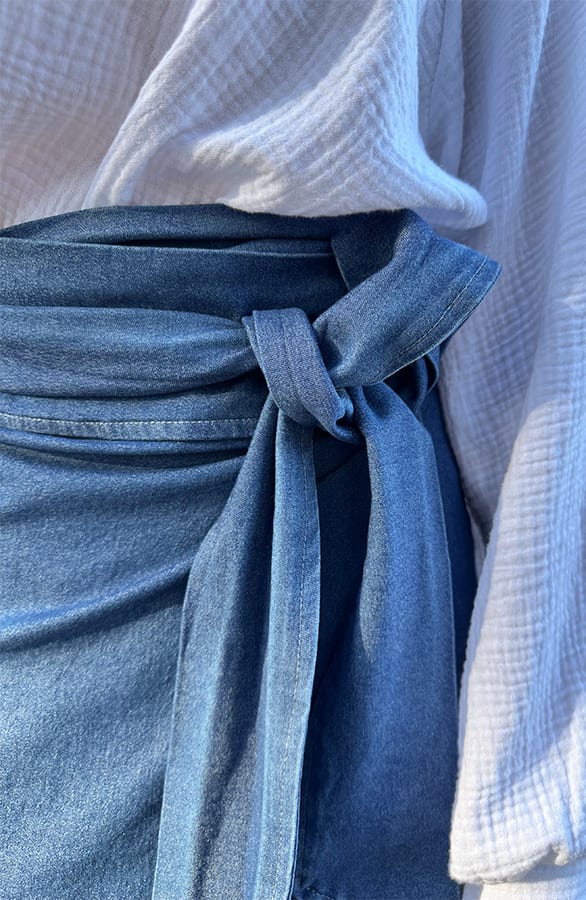 Wrap Skirt Savannah Denim – shoparchief — foto 4
