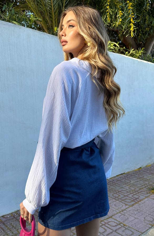 Wrap Skirt Savannah Denim – shoparchief — foto 3