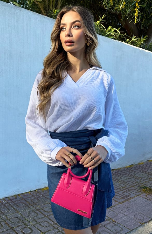 Wrap Skirt Savannah Denim – shoparchief — foto 5