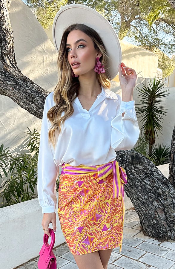 Wrap Skirt Savannah Oranje – shoparchief — foto 5