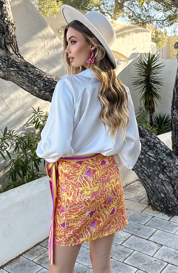Wrap Skirt Savannah Oranje – shoparchief — foto 3