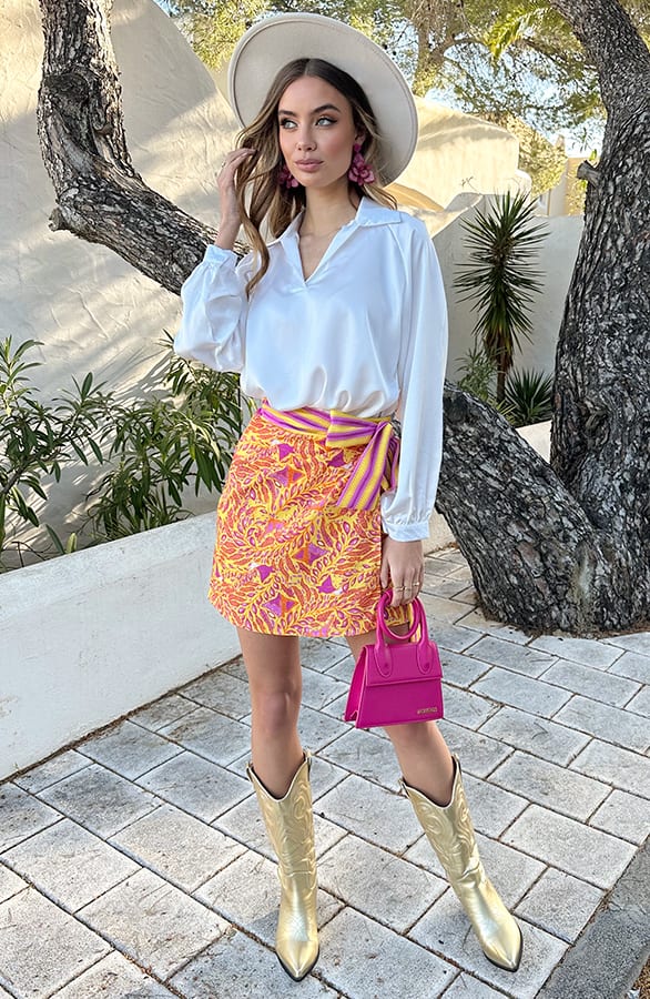 Wrap Skirt Savannah Oranje – shoparchief — foto 4
