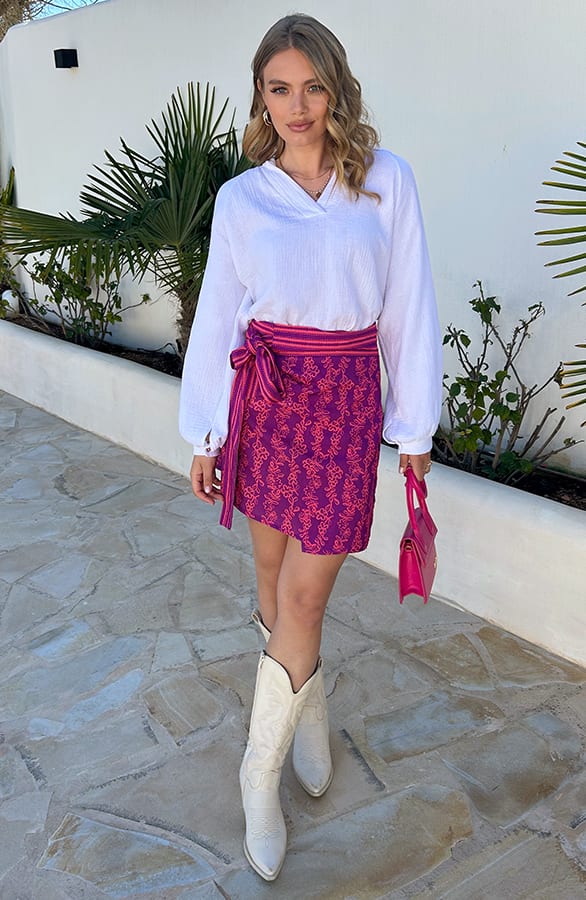 Wrap Skirt Savannah Paars – shoparchief — foto 12