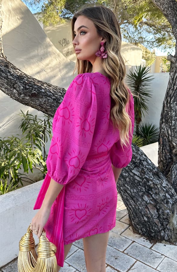Wrap Skirt Savannah Roze – kleding — foto 4