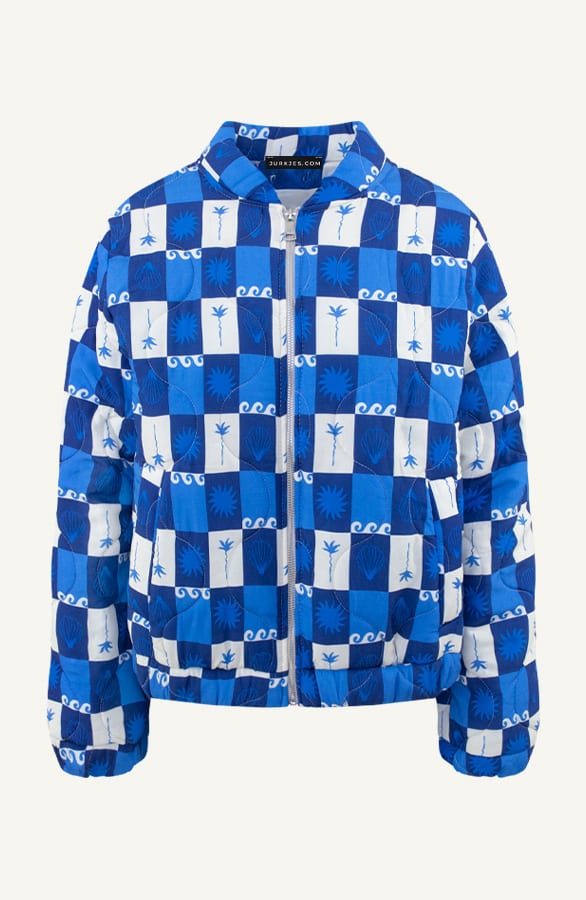 Boho Bomber Jacket Kobalt – jassen — foto 8