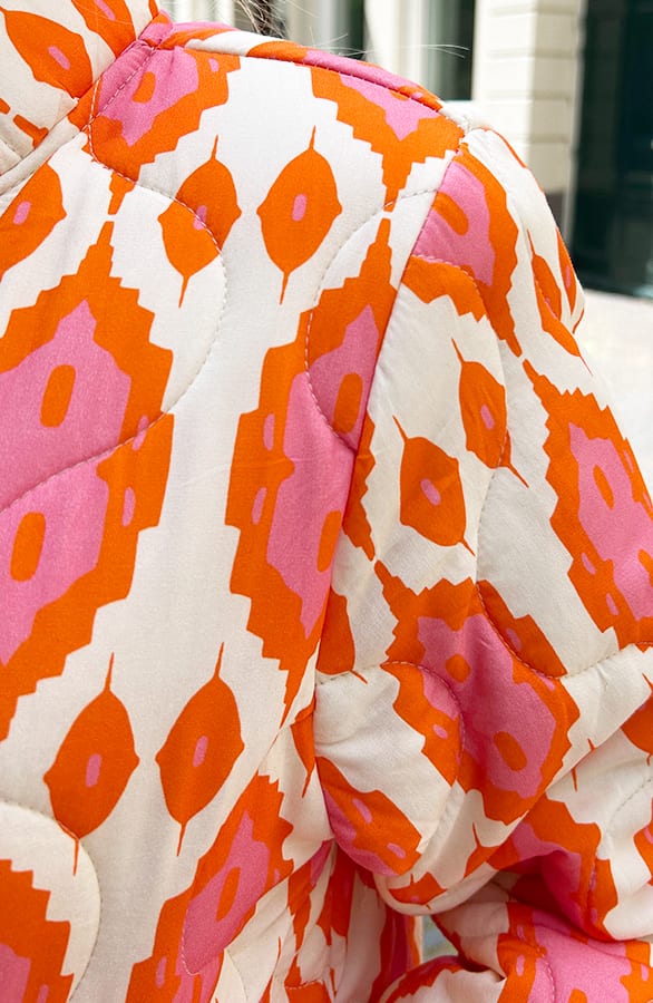 Boho Bomber Jacket Oranje – jassen — foto 5