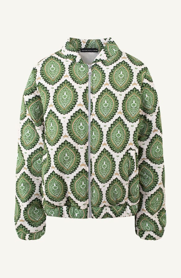 Boho Bomber Jacket Olive Green – jassen — foto 8
