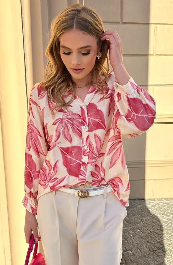 Casual Viscose Blouse Meike Dust Roze – kleding — foto 6
