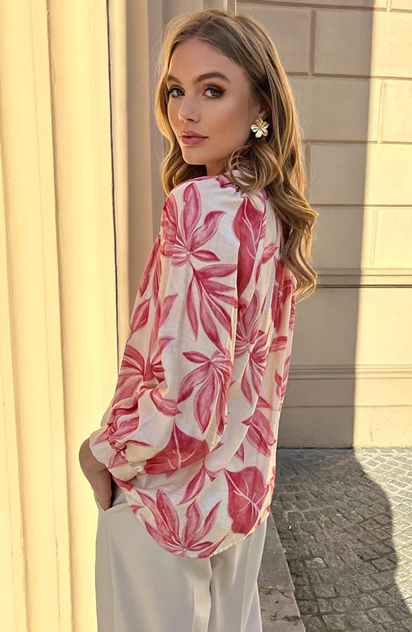 Casual Viscose Blouse Meike Dust Roze – kleding — foto 3