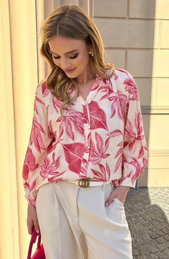 Casual Viscose Blouse Meike Dust Roze – kleding — foto 2