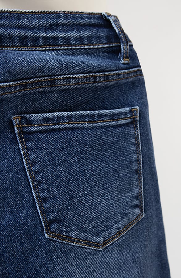 Wide Leg Jeans Dez Dark Blue — foto 6