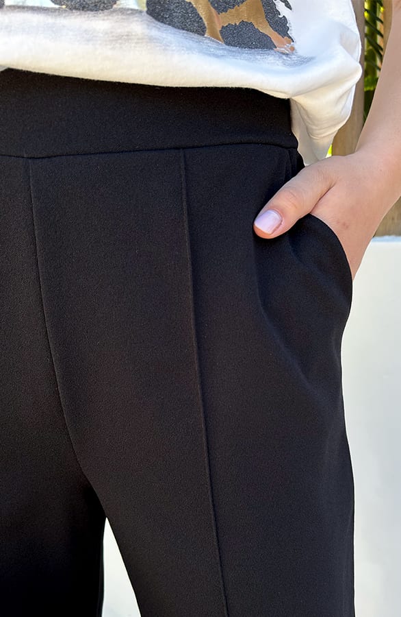 Wide Leg Pantalon Louisa Zwart – shoparchief — foto 4