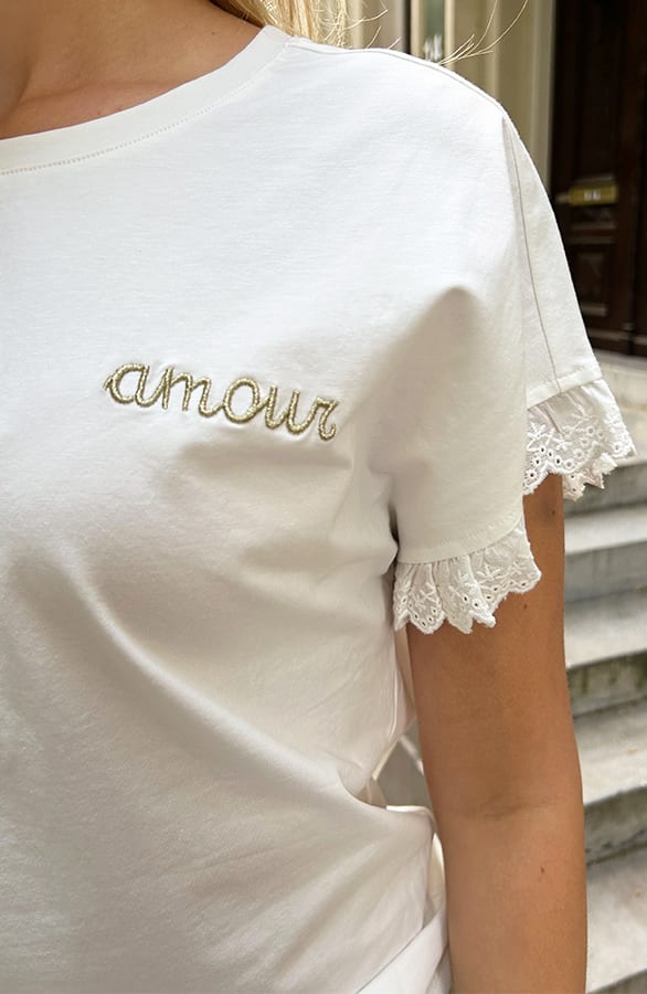 Amour Lace Top Milou Ecru – shirts & tops — foto 6
