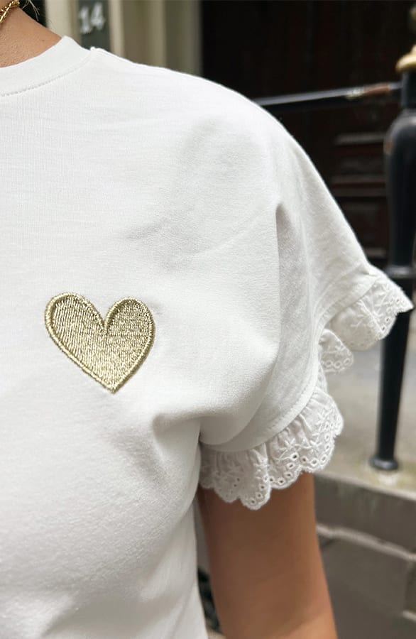 Broderie Heart Top Geneva Off White – shirts & tops — foto 10