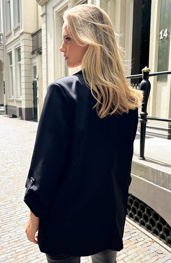Oversized Blazer Fianna Zwart – shoparchief — foto 4