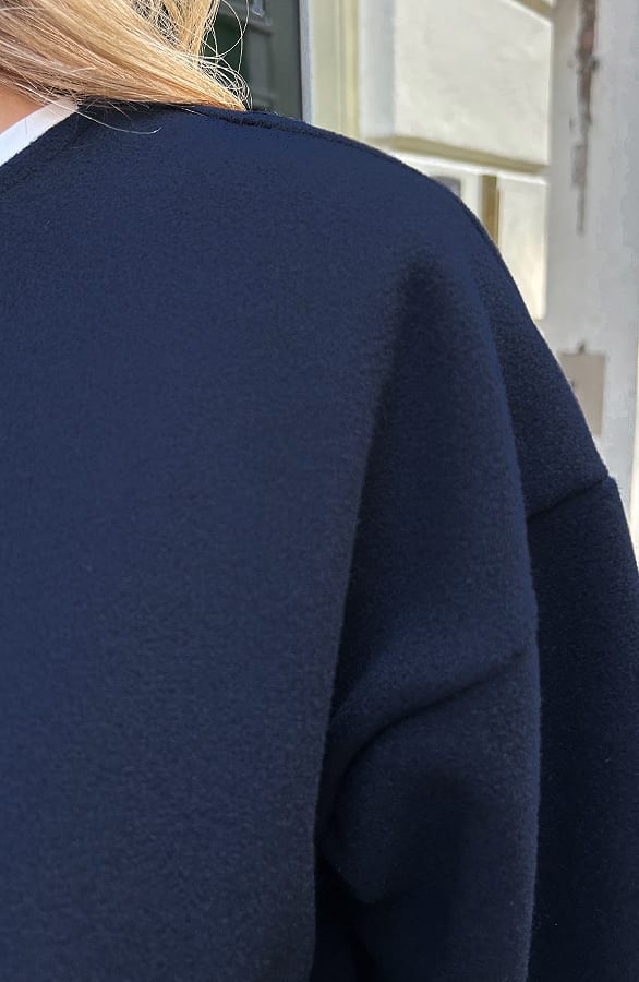 Soft Bomber Met Rits Navy – blazers & jassen — foto 4