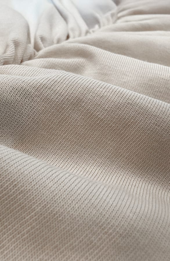 T-Shirt Jurk Gedrapeerd Beige – alle jurkjes — foto 4