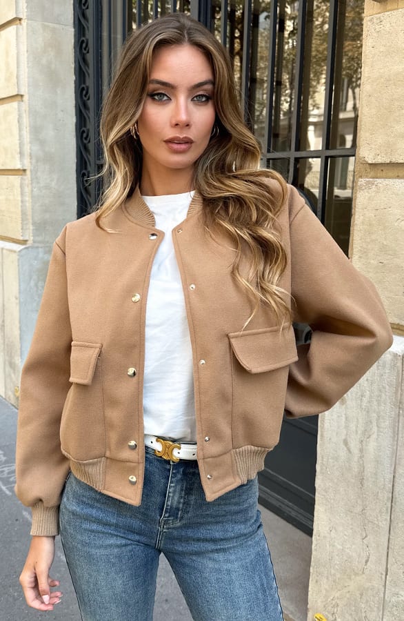 Bomberjacket Danita Camel – jassen — foto 3