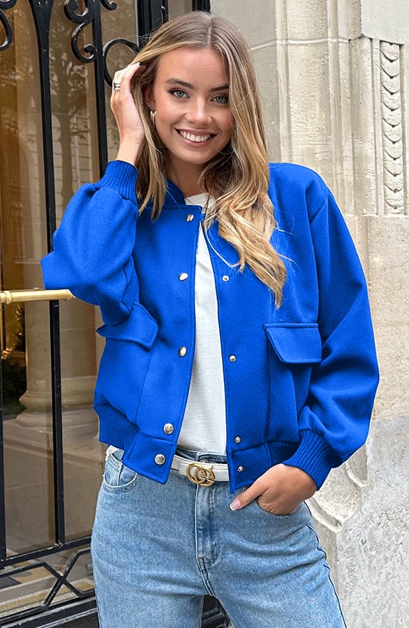 Bomberjacket Danita Kobalt – jassen