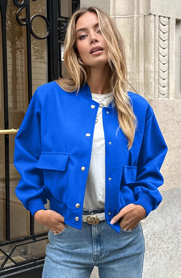 Bomberjacket Danita Kobalt – jassen — foto 4