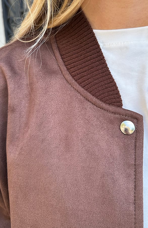 Bomberjacket Suede Danita Choco – jassen — foto 10