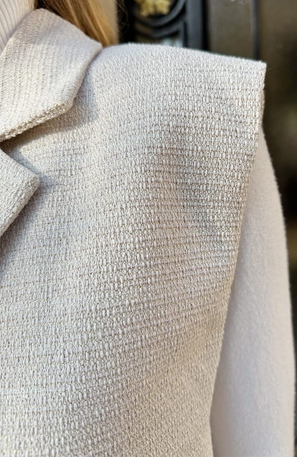 Boucle Lurex Gilet Ecru – gilets — foto 5
