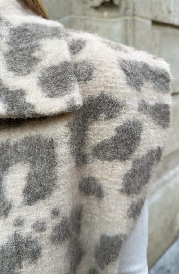 Leopard Gilet Samara Beige Grijs – vesten — foto 6