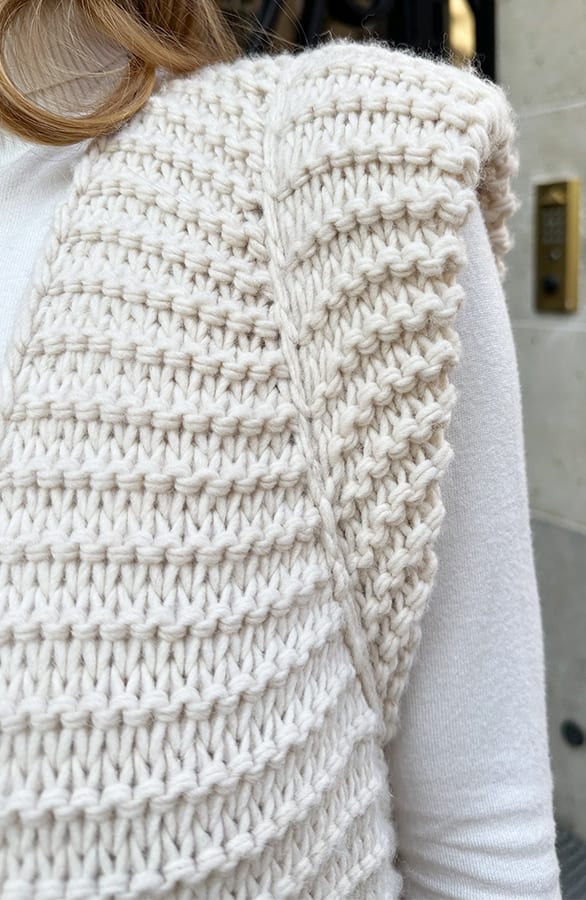 Maxi Gilet Lizet Beige – vesten — foto 5