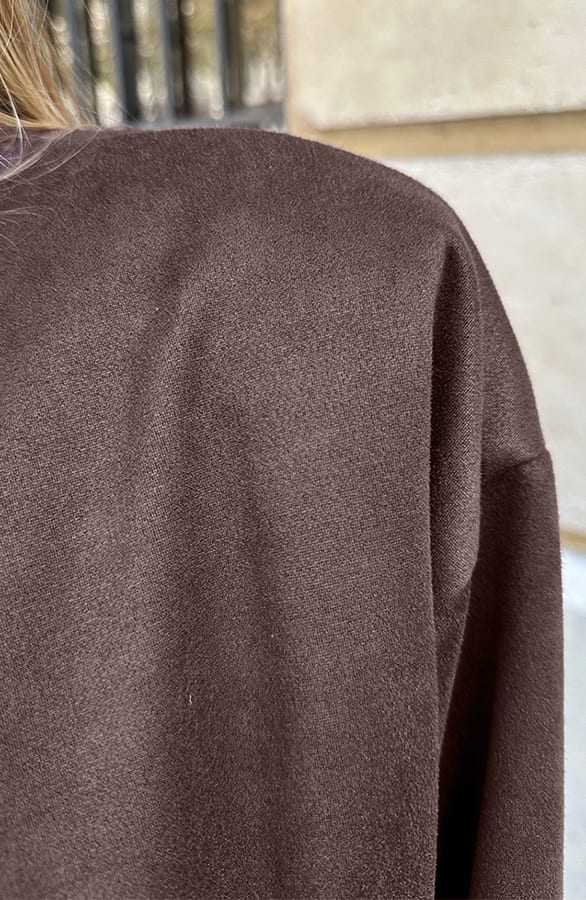 Suede Bomber Jacket Linsey Choco – jassen — foto 9