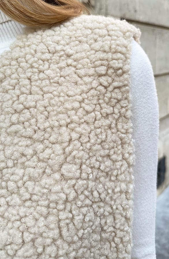 Teddy Gilet Tara Light Beige – vesten — foto 4