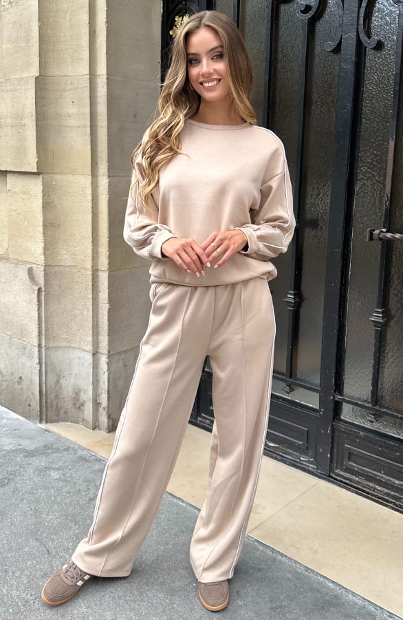 Bies Wide Leg Pants Beige – broeken — foto 2