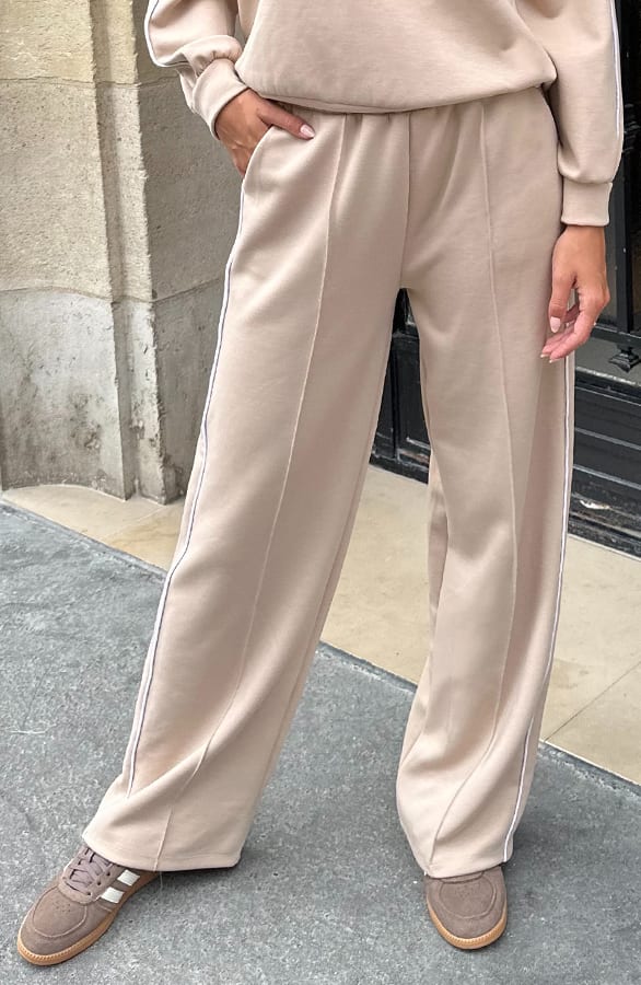 Bies Wide Leg Pants Beige