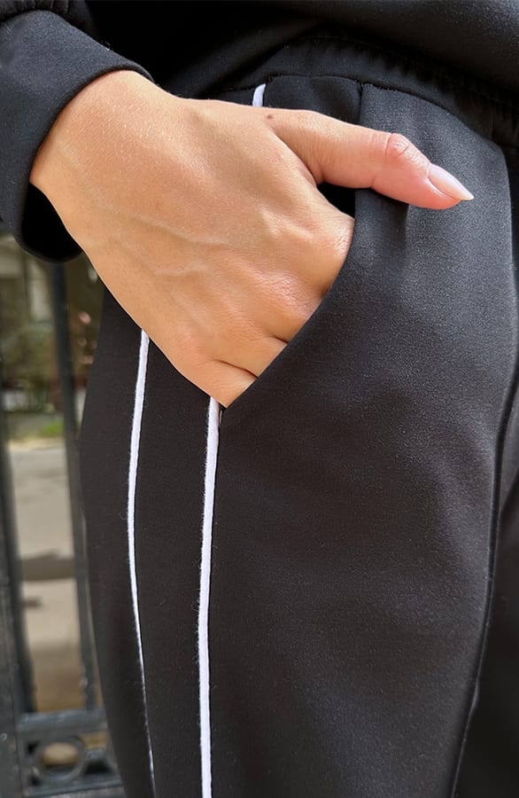 Bies Wide Leg Pants Zwart – broeken — foto 8