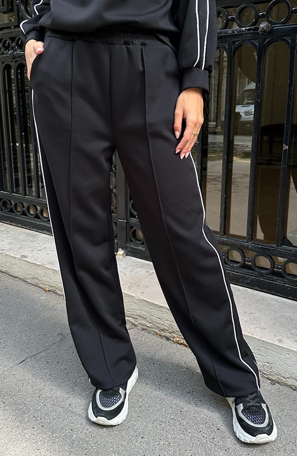 Bies Wide Leg Pants Zwart