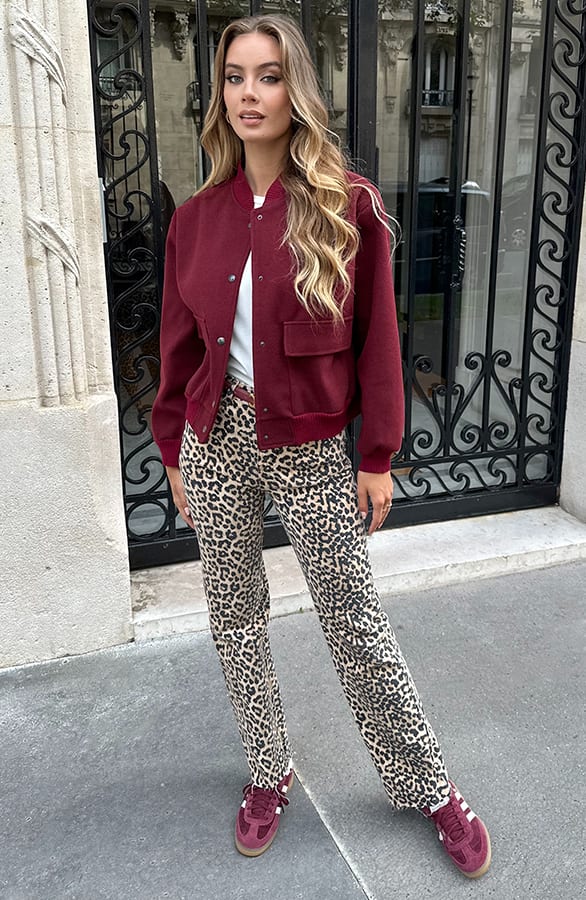 Bomberjacket Danita Burgundy – jassen — foto 8