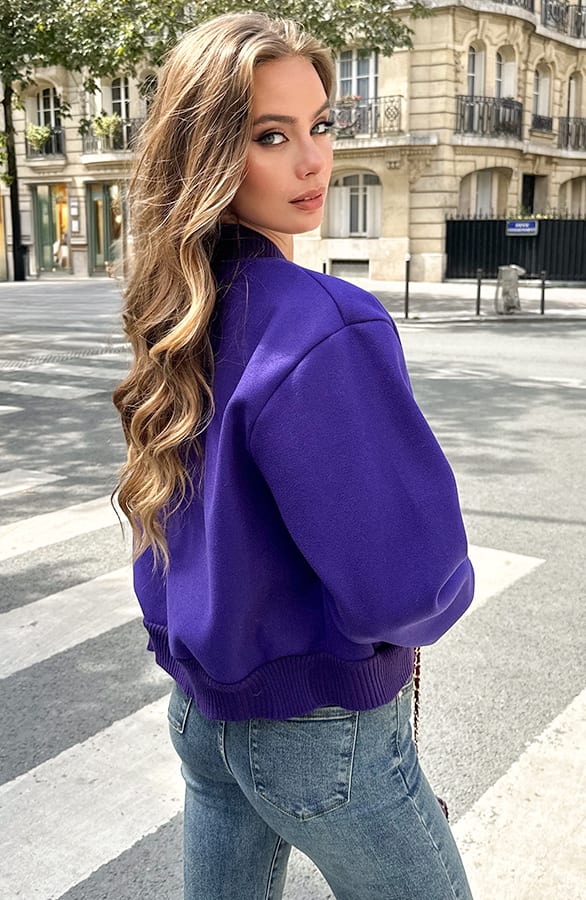 Bomberjacket Danita Dark Purple – shoparchief — foto 3