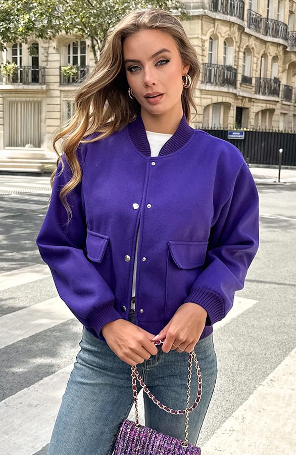 Bomberjacket Danita Dark Purple – shoparchief — foto 6