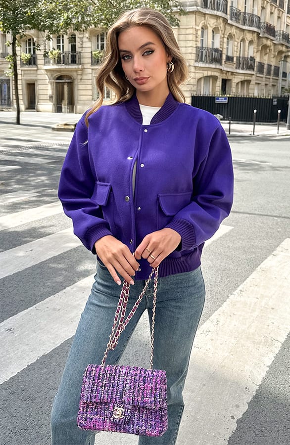 Bomberjacket Danita Dark Purple – shoparchief — foto 2