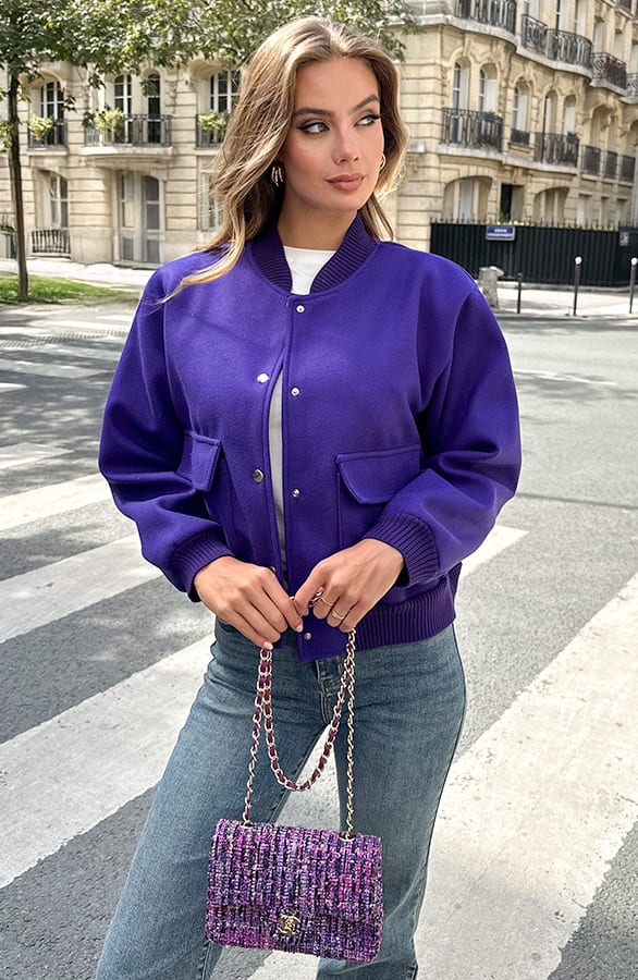 Bomberjacket Danita Dark Purple – shoparchief — foto 5