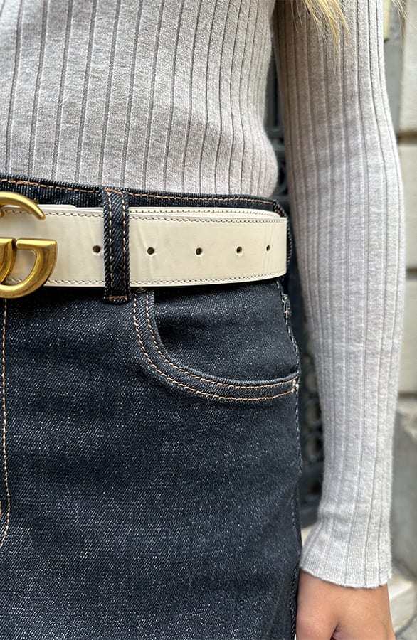 Denim Spijkerrok Yves Zwart – kleding — foto 5