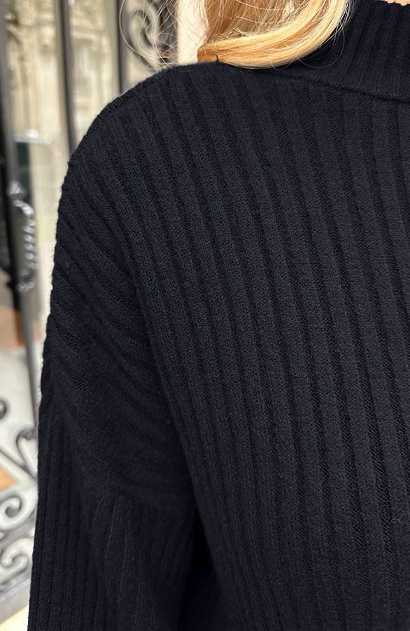 Gebreide Trui Jurk Zwart – alle jurkjes — foto 4