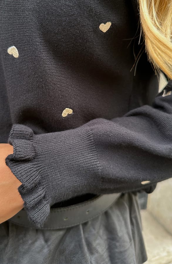 Hartjes Longsleeve Linde Zwart Goud – truien — foto 8