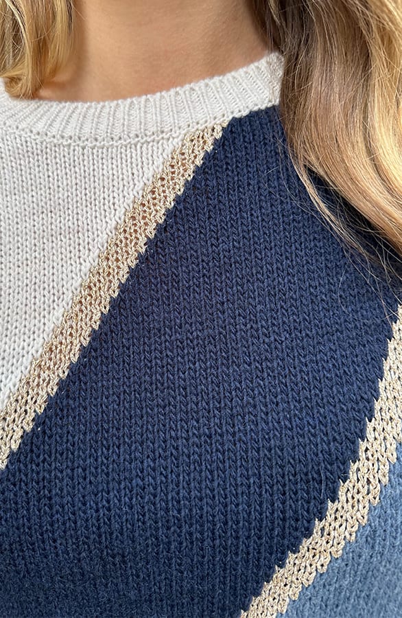 Knitted Lurex Sweater Ailyn Navy Jeans Blue – truien — foto 5