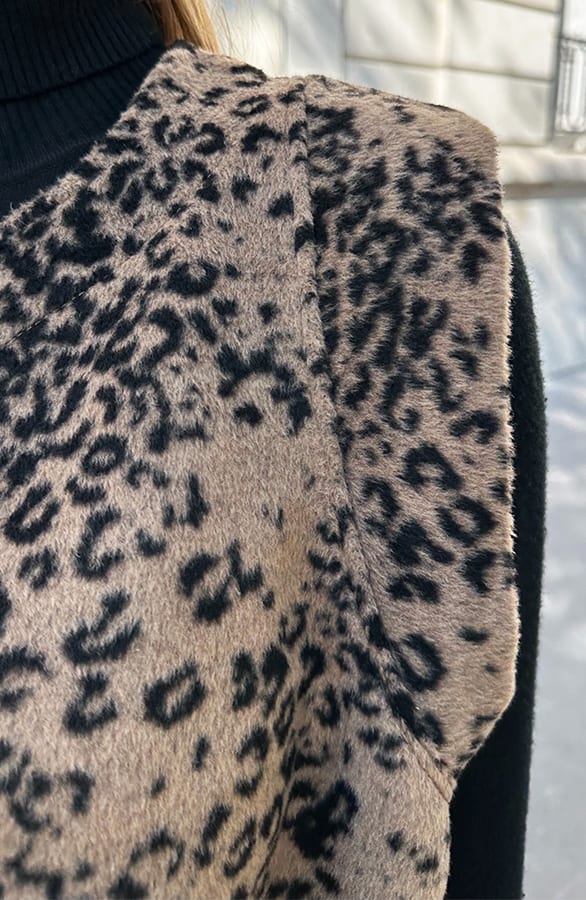 Leopard Gilet Samara Camel – vesten — foto 8