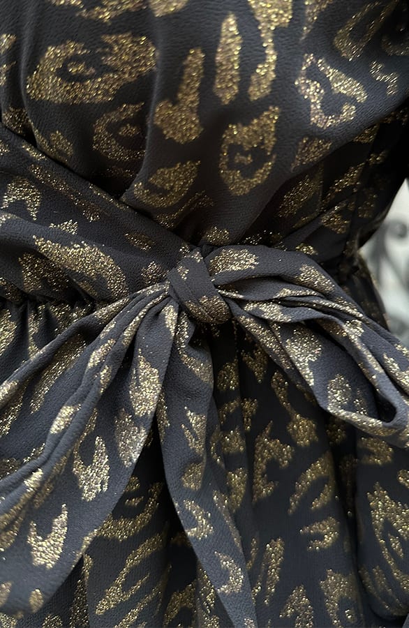 Elegant Dress Ellie Leopard Gold – alle jurkjes — foto 4