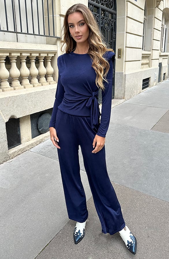 Loose Fit Pantalon Navy – kleding — foto 4