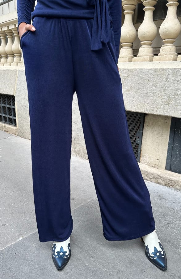 Loose Fit Pantalon Navy