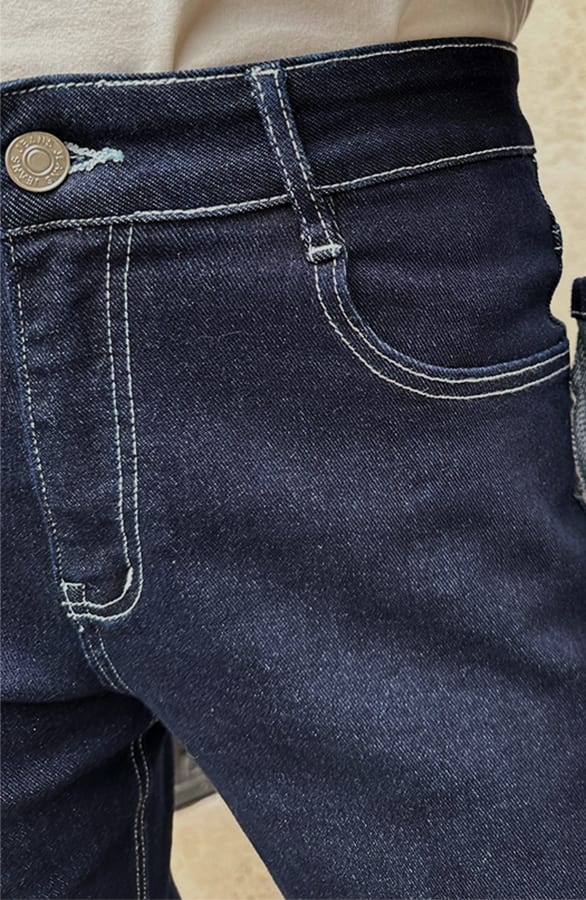 Wide Leg Jeans Dez Deep Blue — foto 4