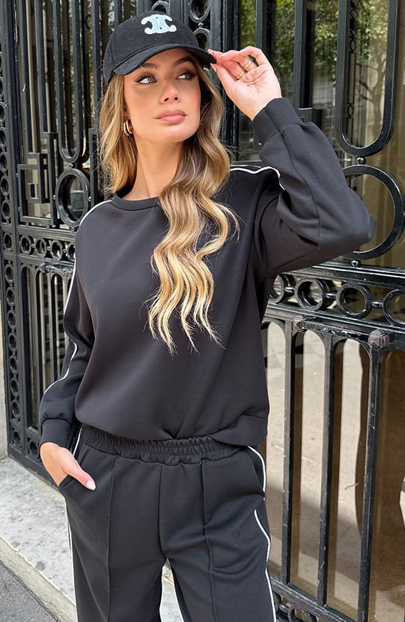 Oversized Bies Sweater Zwart – truien — foto 3