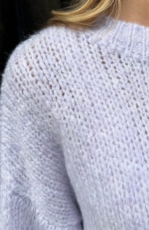 Oversized Knitted Trui Carli Light Lila – shoparchief — foto 4
